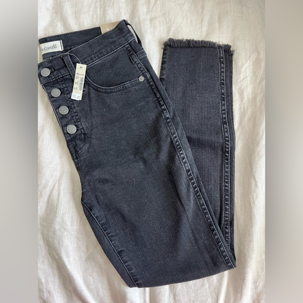 NWT Madewell 10” High-rise Skinny - Washed Black